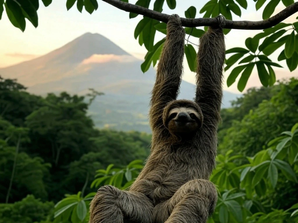 Sloth in Playa Lagarto, Costa Rica